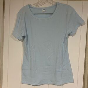 Old Navy, top, baby blue, medium, new condition